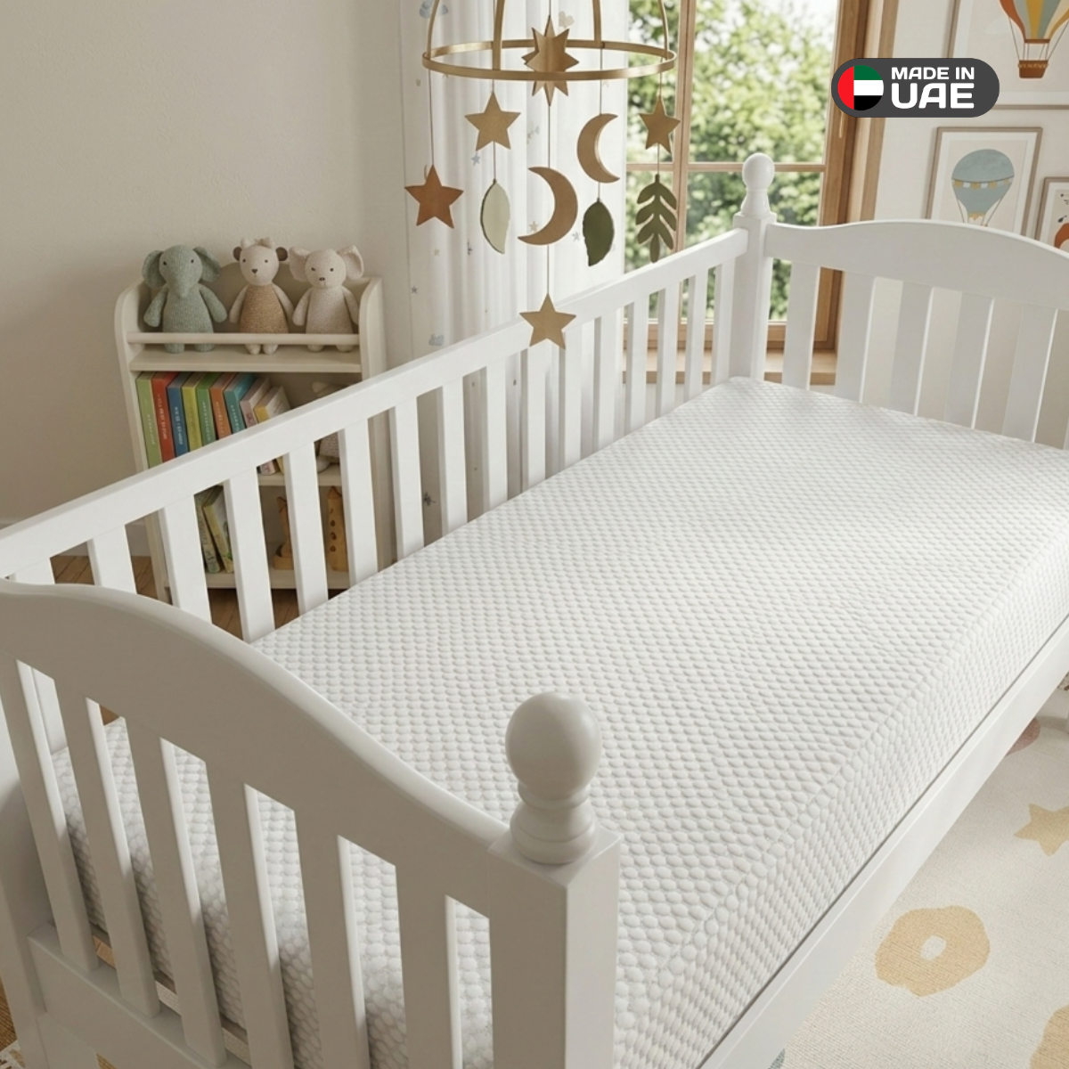 Water Resistant and Hypoallergenic Memory Foam Baby Crib Mattress 60x120 cm