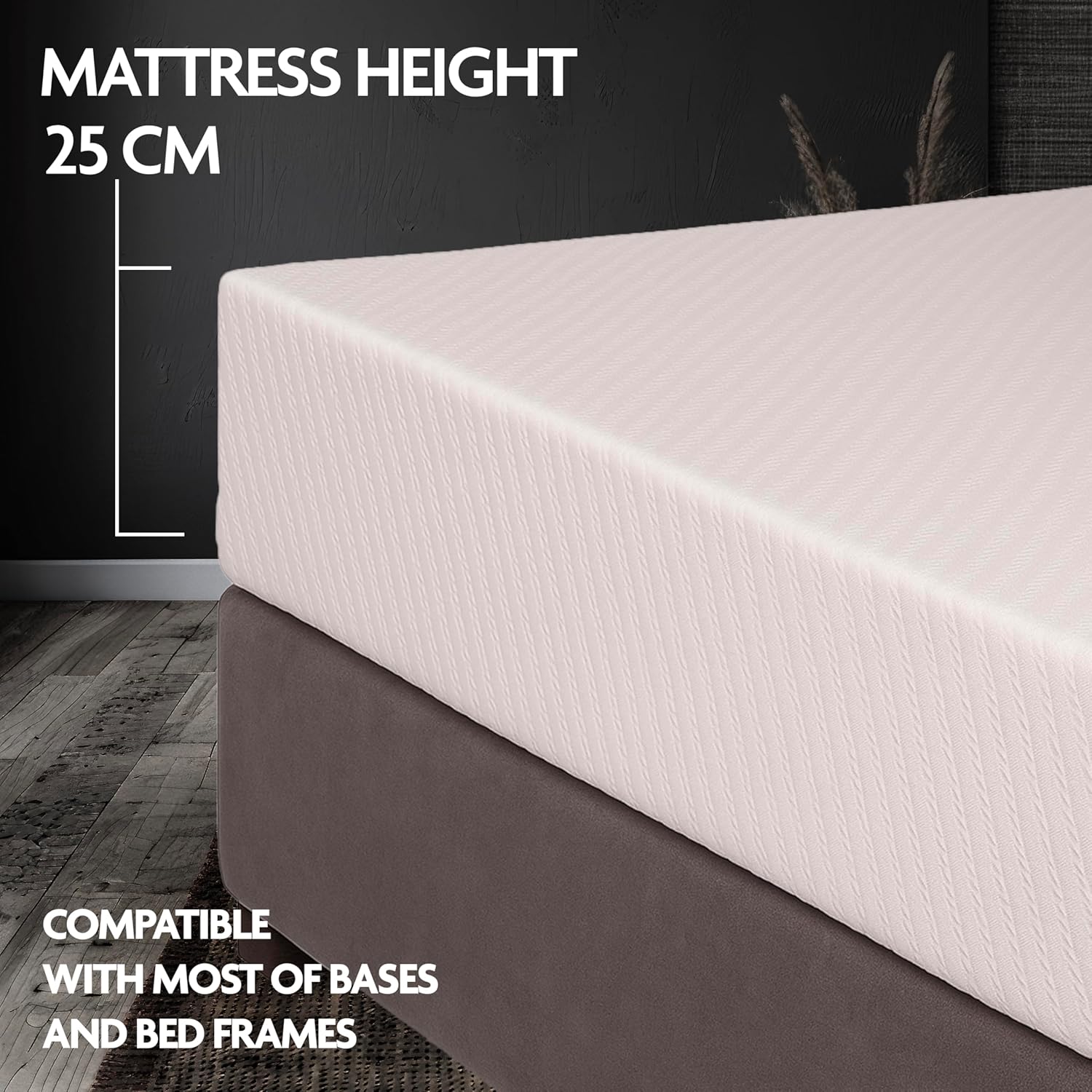 latex foam mattress height image